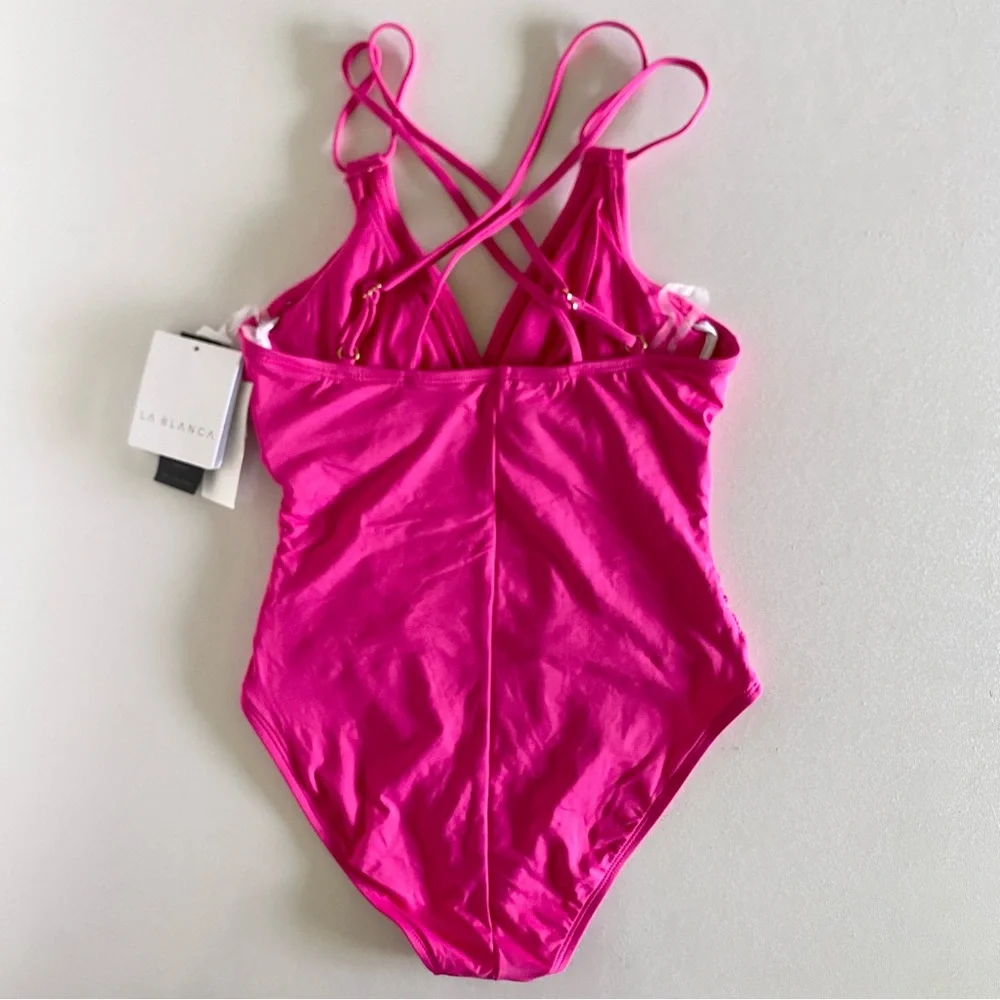 La Blanca “Island Goddess” One Piece Swimsuit in pink - Picture 4 of 13